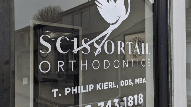 Front door of Scissortail Orthodontics